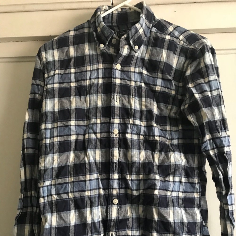 Checkered American eagle shirt